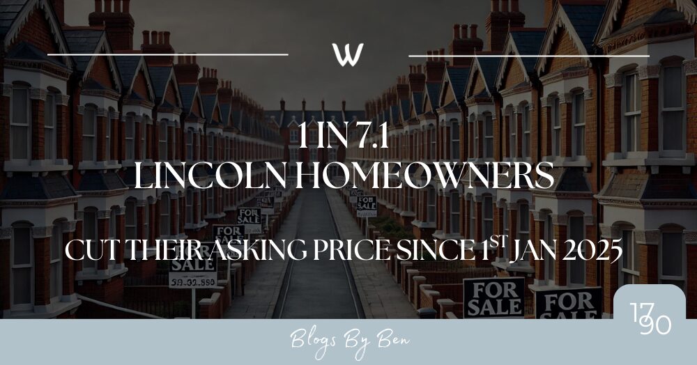 1 in 7.1 Lincoln Homeowners Cut Their Asking Price Since 1st Jan 2025